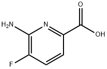 6-AMINO-5-FLUOROPYRIDINE-2-CARBOXYLIC ACID 化学構造式