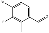 4-溴-3-氟-2-甲基苯甲醛,1807174-19-1,结构式