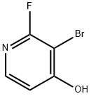 3-Bromo-2-fluoro-4-hydroxypyridine 结构式