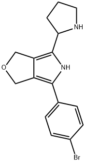 4-(4-Bromophenyl)-3,5-dihydro-6-(2-pyrrolidinyl)-1H-furo[3,4-c]pyrrole,1807685-07-9,结构式