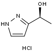 (1S)-1-(1H-吡唑-3-基)乙烷-1-醇盐酸 结构式