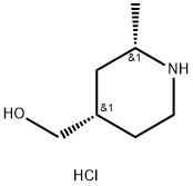 ((2S,4S)-2-methylpiperidin-4-yl)methanol hydrochloride Structure