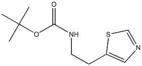 tert-butyl 2-(thiazol-5-yl)ethylcarbamate,1809090-56-9,结构式