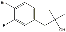 1-(4-bromo-3-fluorophenyl)-2-methylpropan-2-ol Structure
