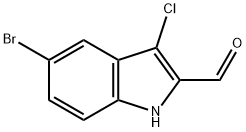 5-bromo-3-chloro-1H-indole-2-carbaldehyde Structure