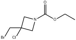 1-Azetidinecarboxylic acid, 3-(bromomethyl)-3-chloro-, ethyl ester