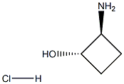 (1S,2S)-2-aminocyclobutan-1-ol hydrochloride, 1820572-14-2, 结构式