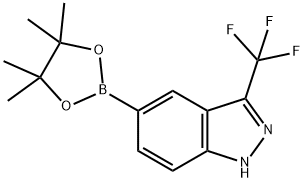 5-(4,4,5,5-tetramethyl-1,3,2-dioxaborolan-2-yl)-3-(trifluoromethyl)-1H-indazole|5-(4,4,5,5-tetramethyl-1,3,2-dioxaborolan-2-yl)-3-(trifluoromethyl)-1H-indazole