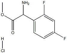 METHYL2-AMINO-2-(2,4-DIFLUOROPHENYL)ACETATE HYDROCHLORIDE 结构式