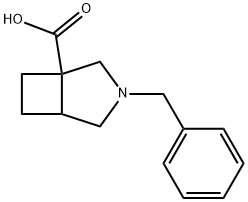 3-苄基-3-氮杂双环[3.2.0]庚烷-1-羧酸, 1821237-72-2, 结构式