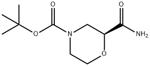(S)-4-BOC-吗啉-2-甲酰胺, 1821811-20-4, 结构式