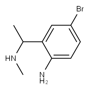 4-bromo-2-(1-(methylamino)ethyl)aniline 结构式