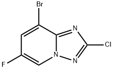 8-Bromo-2-chloro-6-fluoro-[1,2,4]triazolo[1,5-a]pyridine Structure