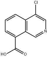 4-クロロイソキノリン-8-カルボン酸 化学構造式