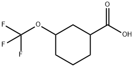 3-(trifluoromethoxy)cyclohexane-1-carboxylic acid Struktur