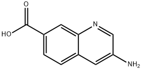 3-aminoquinoline-7-carboxylic acid Structure