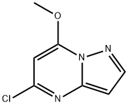 5-Chloro-7-methoxypyrazolo[1,5-a]pyrimidine 化学構造式