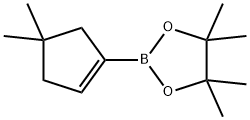 2-(4,4-二甲基环戊-1-烯-1-基)-4,4,5,5-四甲基-1,3,2-二氧苯甲醛,1825371-73-0,结构式