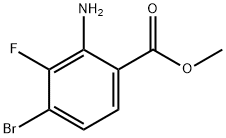 Methyl 2-amino-4-bromo-3-fluorobenzoate 结构式