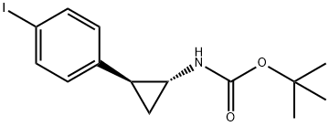 tert-butyl(trans-2-(4-iodophenyl)cyclopropyl)carbamate 结构式