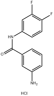 3-amino-N-(3,4-difluorophenyl)benzamide Struktur