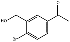 1-[4-bromo-3-(hydroxymethyl)phenyl]Ethanone Struktur