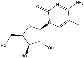 1-(BETA-D-Xylofuranosyl)-5-methylcytosine Structure