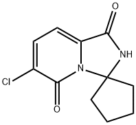 6'-氯-1'H-螺[环戊烷-1,3'-咪唑并[1,5-A]吡啶] -1',5'(2'H)-二酮,1849591-70-3,结构式