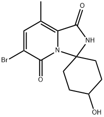 6'-溴-4-羟基-8'-甲基-2'H-螺[环己烷-1,3'-咪唑并[1,5-A]吡啶] -1',5'-二酮,1849594-08-6,结构式