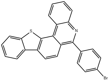 6-(4-溴苯基)-[1]苯并噻吩并[3,2-K]菲啶 结构式