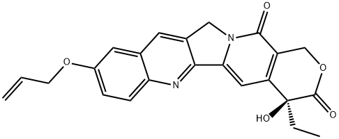 (S)-9-(Allyloxy)-4-ethyl-4-hydroxy-1,12-dihydro-14H-pyrano[3',4':6,7]indolizino[1,2-b]quinoline-3,14(4H)-dione Structure