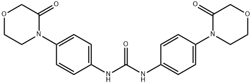 1,3-bis(4-(3-oxomorpholino)phenyl)urea 化学構造式