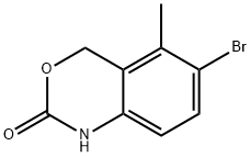 6-Bromo-5-methyl-1H-benzo[d][1,3]oxazin-2(4H)-one Struktur
