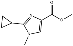 methyl 2-cyclopropyl-1-methyl-1H-imidazole-4-carboxylate 结构式