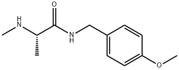 Propanamide, N-[(4-methoxyphenyl)methyl]-2-(methylamino)-, (2S)-,1867737-29-8,结构式
