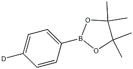 2-(苯基-4-氘代)-4,4,5,5-四甲基-1,3,2-二氧杂环戊硼烷 结构式