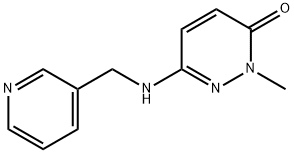 2-methyl-6-((pyridin-3-ylmethyl)amino)pyridazin-3(2H)-one Structure
