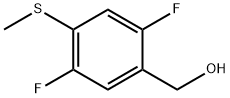 (2,5-Difluoro-4-methylsulfanylphenyl)methanol Struktur