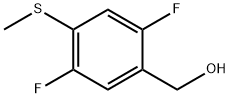 (2,5-二氟-4-甲基硫基苯基)甲醇, 1879026-10-4, 结构式