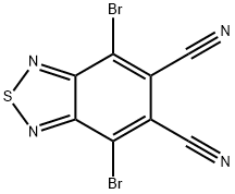 4,7-二溴苯并[C][1,2,5]噻二唑-5,6-二腈 结构式