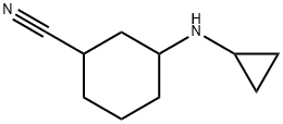 Cyclohexanecarbonitrile, 3-(cyclopropylamino)- Struktur