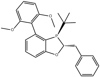 (2R,3R)-2-benzyl-3-(tert-butyl)-4-(2,6-dimethoxyphenyl)-2,3-dihydrobenzo[d][1,3]oxaphosphole|(2R,3R)-2-苄基-3-(叔丁基)-4-(2,6-二甲氧基苯基)-2,3-二氢苯并[D][1,3]氧杂磷杂环戊烯