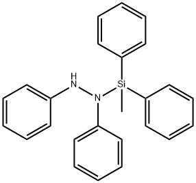 1,2-DIPHENYL-1-((DIPHENYL)METHYLSILYL)HYDRAZINE Struktur