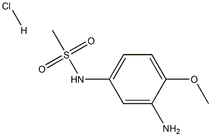 N-(3-amino-4-methoxyphenyl)methanesulfonamide hydrochloride Structure