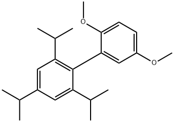 2,4,6-triisopropyl-2',5'-dimethoxy-1,1'-biphenyl Struktur