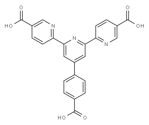 4'-(4-carboxyphenyl)-[2,2':6',2''-terpyridine]-5,5''-dicarboxylic acid,1887067-79-9,结构式