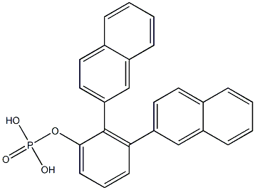 Di(2-naphthyl)phenyl phosphate Structure