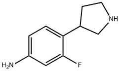 3-fluoro-4-(pyrrolidin-3-yl)aniline Structure