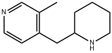 Pyridine, 3-methyl-4-(2-piperidinylmethyl)- Structure