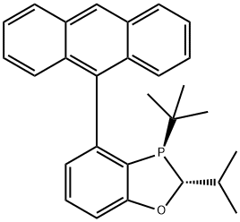(2R,3R)-4-(anthracen-9-yl)-3-(tert-butyl)-2-isopropyl-2,3-dihydrobenzo[d][1,3]oxaphosphole Structure